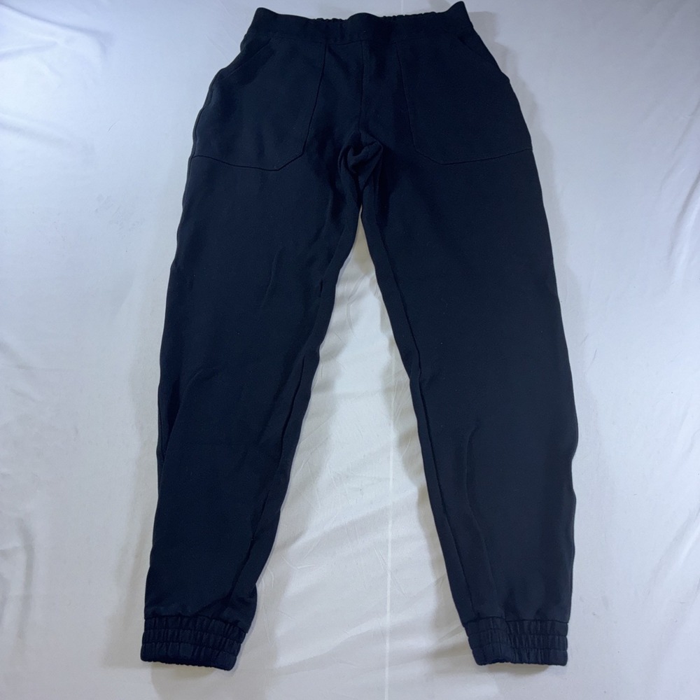 Spanx‎ AirEssentials Tapered Cuff Joggers Black High Waisted Pants Womens Medium